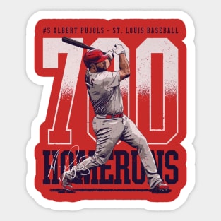 Albert Pujols St. Louis 700 Home Runs Bold Sticker